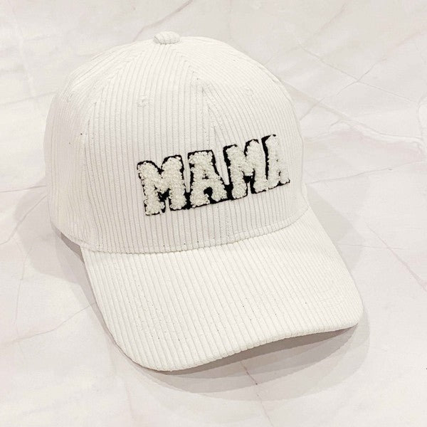 TEEK - Corduroy Mama Ball Cap HAT TEEK FG White