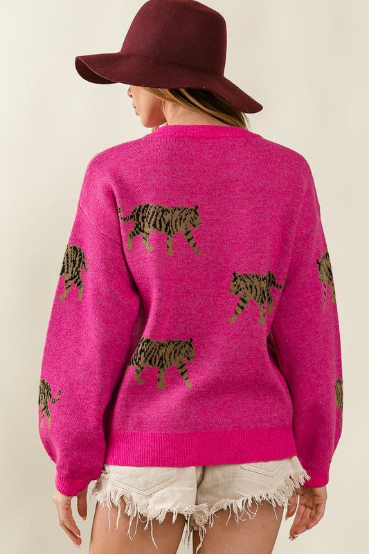 TEEK - Tiger Pattern Sweater SWEATER TEEK FG   