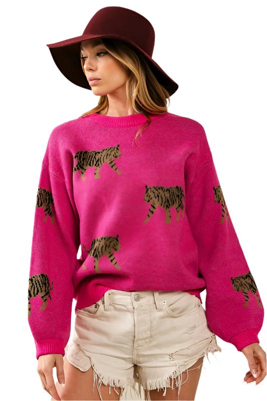 TEEK - Tiger Pattern Sweater SWEATER TEEK FG   