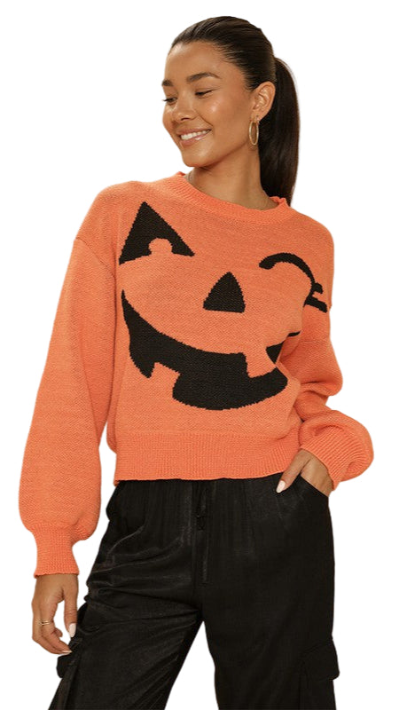 TEEK - Pumpkin Halloween Sweater TOPS TEEK FG S