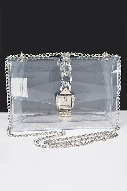 TEEK - PVC Clear Stadium Swing Bag BAG TEEK FG CLEAR/SILVER  