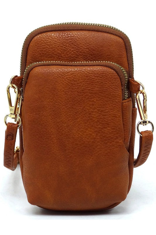 TEEK - Mini Crossbody Bag Cell Phone Purse BAG TEEK FG TAN
