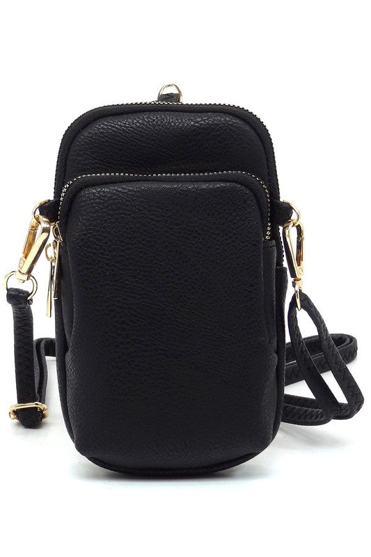 TEEK - Mini Crossbody Bag Cell Phone Purse BAG TEEK FG BLACK