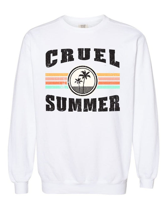 TEEK - Plus Size Cruel Summer Sweatshirt TOPS TEEK FG White 2X 