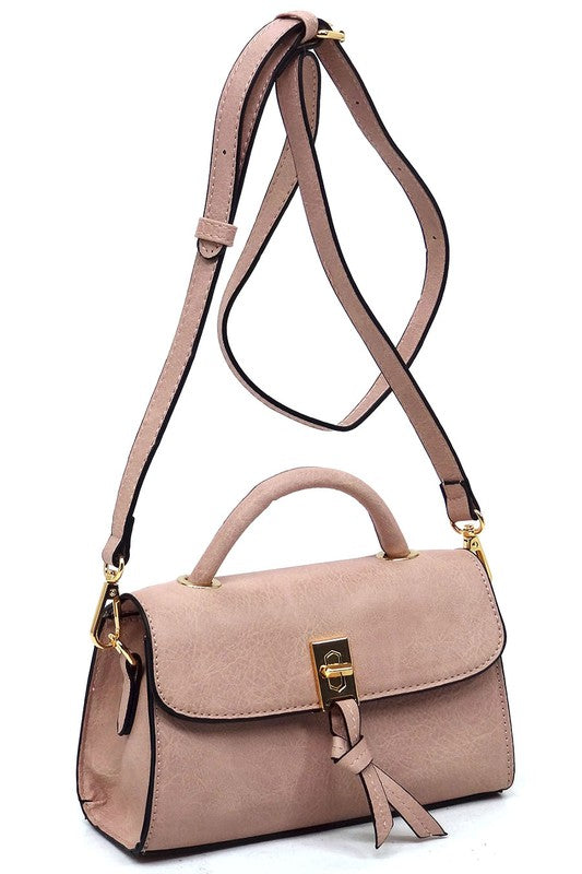 TEEK - Twist Lock Flap Satchel Crossbody Bag BAG TEEK FG