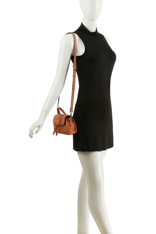 TEEK - Twist Lock Flap Satchel Crossbody Bag BAG TEEK FG