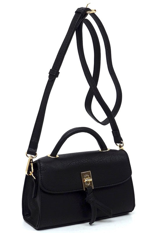 TEEK - Twist Lock Flap Satchel Crossbody Bag BAG TEEK FG
