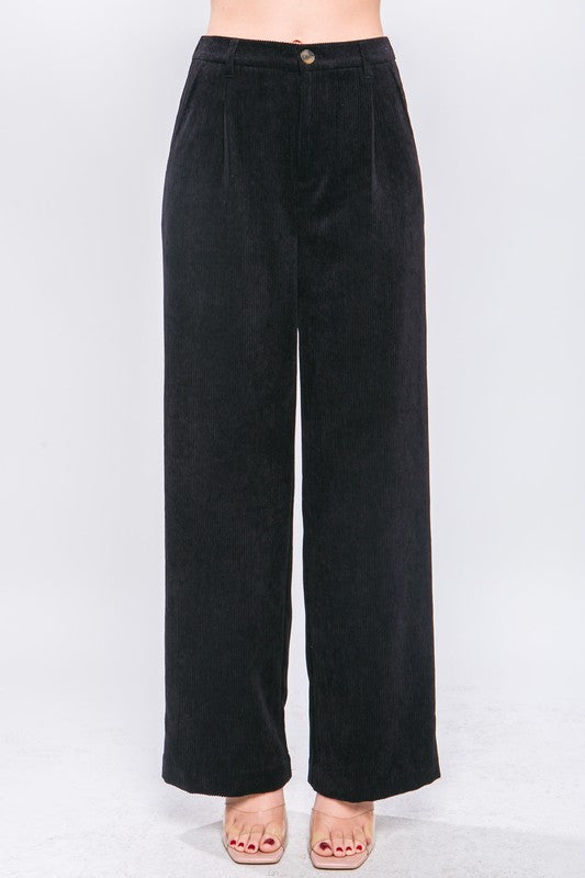 TEEK - Corduroy Trouser Pants PANTS TEEK FG BLACK M 