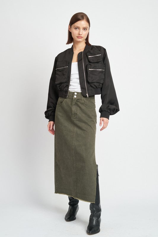 TEEK - CROPPED BOMBER JACKET JACKET TEEK FG   