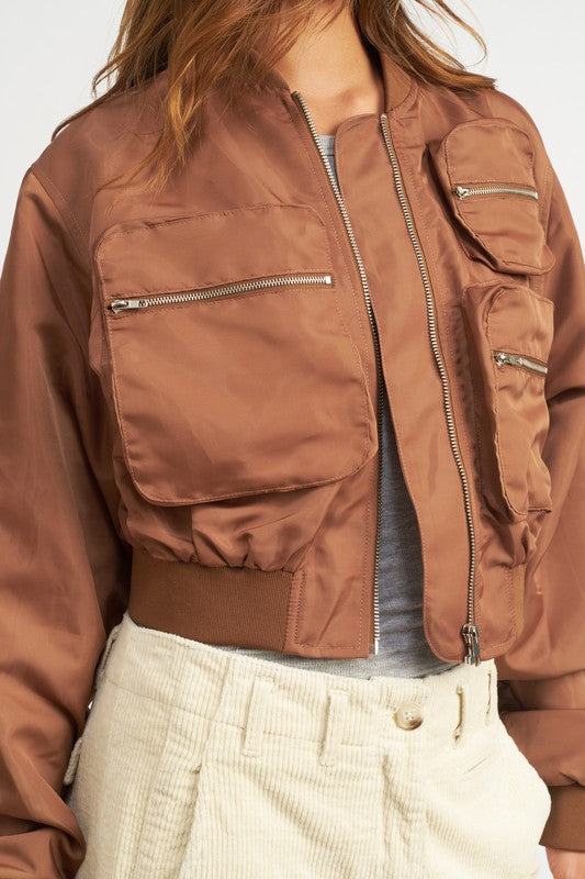 TEEK - CROPPED BOMBER JACKET JACKET TEEK FG   