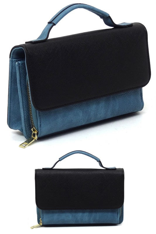 TEEK - Mini Crossbody Bag Cell Phone Purse BAG TEEK FG JEAN/BLACK