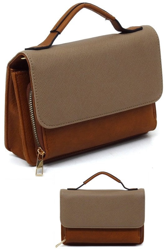 TEEK - Mini Crossbody Bag Cell Phone Purse BAG TEEK FG TAN/TAUPE