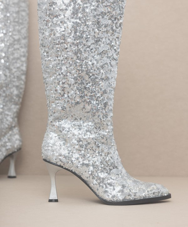 TEEK - Jewel - Knee High Sequin Boots SHOES TEEK FG   