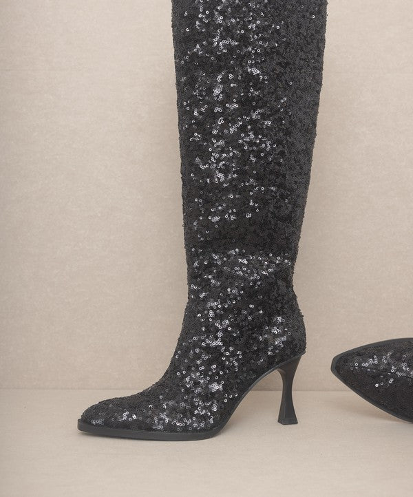 TEEK - Jewel - Knee High Sequin Boots SHOES TEEK FG   