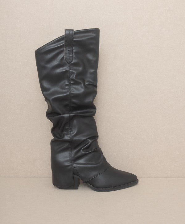 TEEK - Thea | Fold Over Slit Jean Boots SHOES TEEK FG BLACK 6 