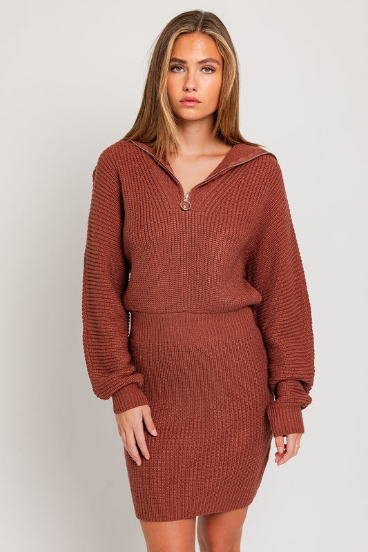 TEEK - Zipper Sweater Dress DRESS TEEK FG   