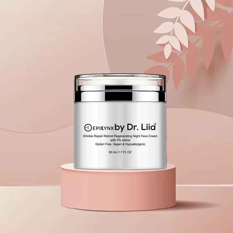 Wrinkle Repair Retinol Night Cream – Vegan, Gluten-Free, Regenerating Anti-Aging Moisturizer Face Creams EpiLynx