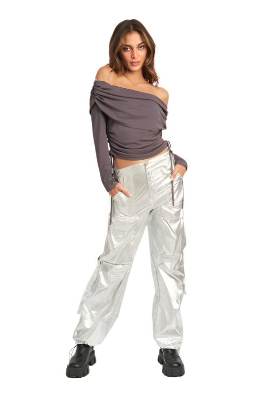 TEEK - METALLIC CARGO PANTS PANTS TEEK FG   