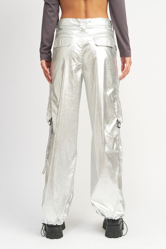 TEEK - METALLIC CARGO PANTS PANTS TEEK FG   