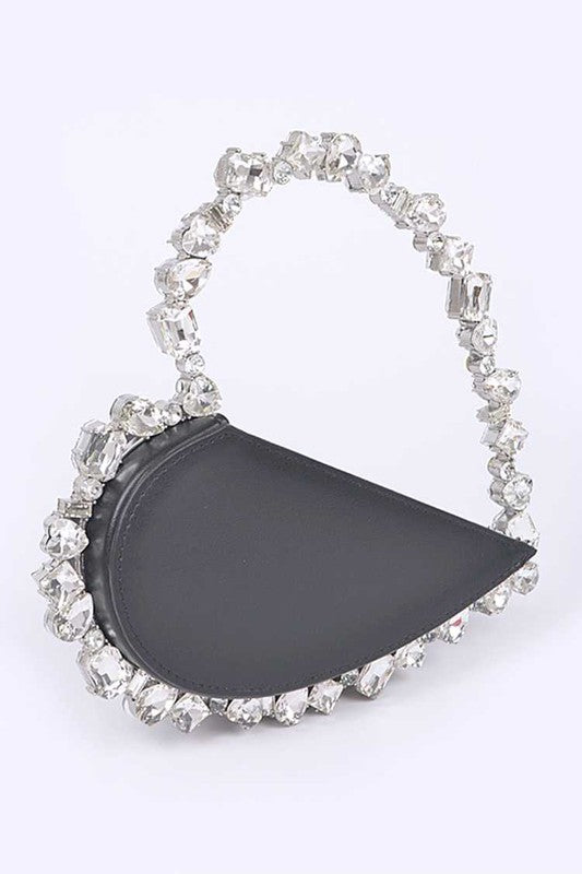 TEEK - Crystal Handle Heart Shape Clutch BAG TEEK FG   