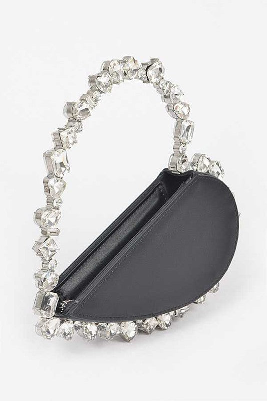 TEEK - Crystal Handle Heart Shape Clutch BAG TEEK FG   