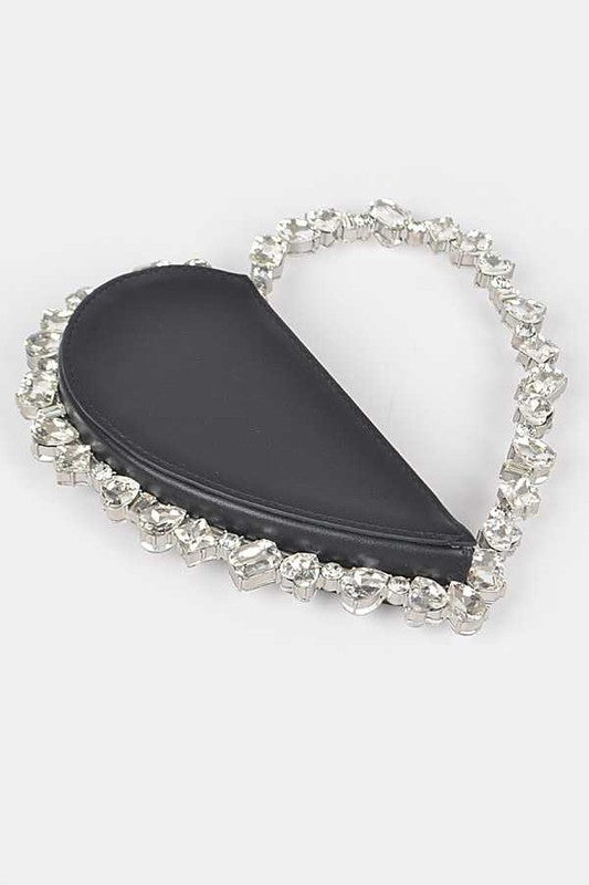 TEEK - Crystal Handle Heart Shape Clutch BAG TEEK FG   