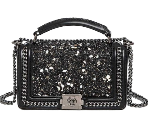 TEEK - Druzy Designed Iconic Fashion Handbag BAG TEEK FG Black