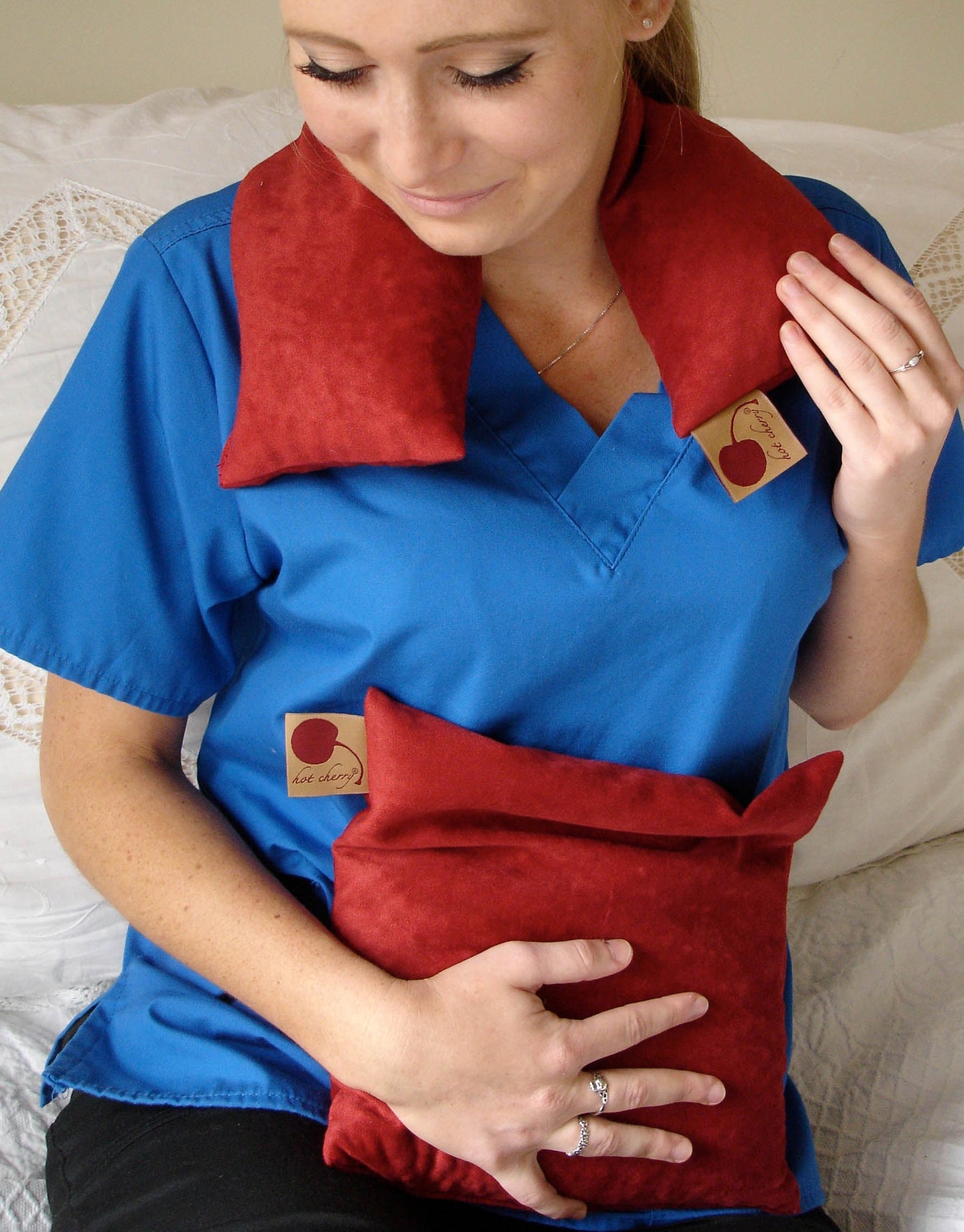 TEEK - Feel Better Pack Red Denim: Square - Eye Pillow & Neck Wrap PILLOW TEEK HCP