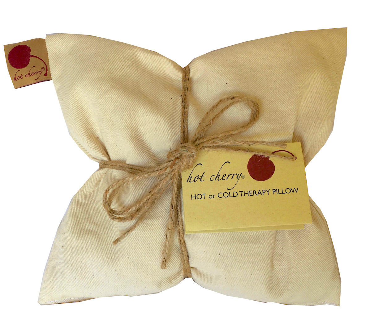 TEEK - Hot Cherry Square Pillow in Natural Denim PILLOW TEEK HCP