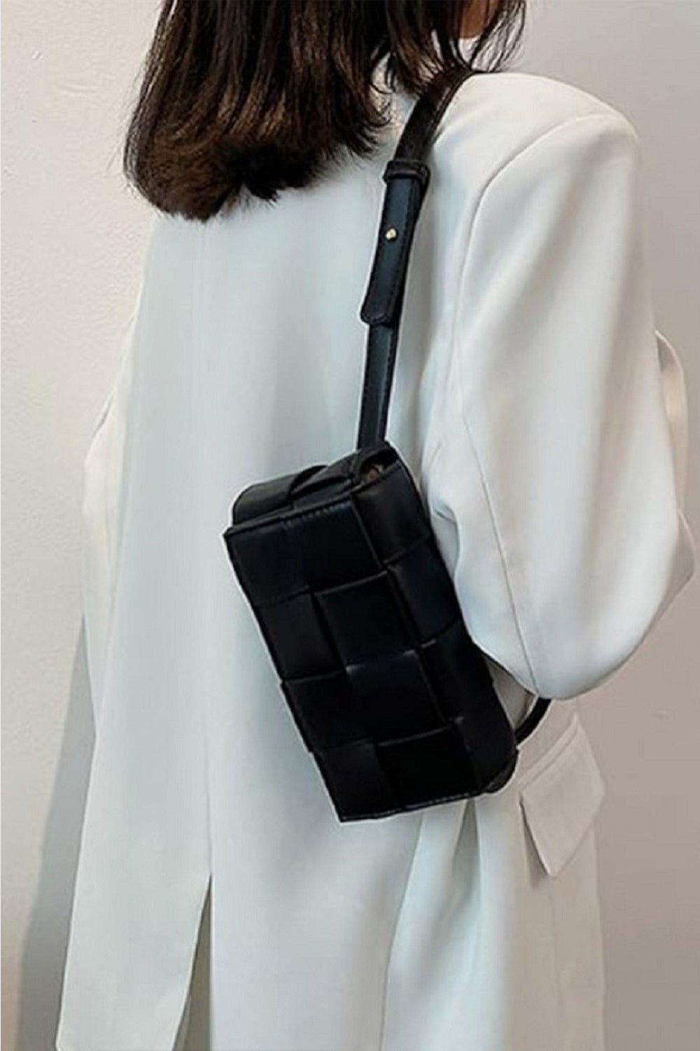 TEEK - Zenana Vegan Leather Woven Crossbody Bag BAG TEEK Trend   