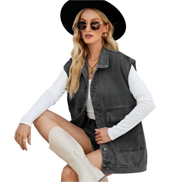 TEEK - Denim Jacket Vest VEST TEEK FG