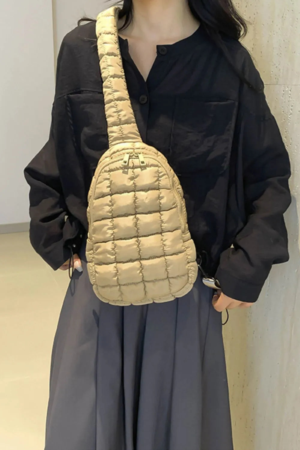 Quilted Nylon Crossbody Bag TEEK Trend