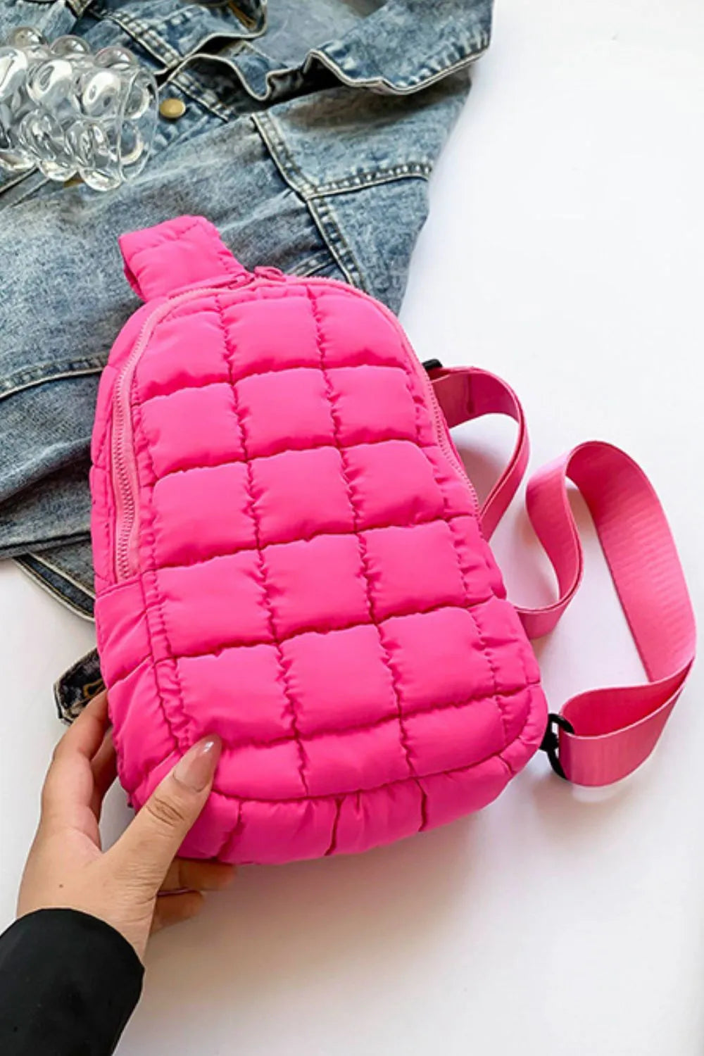 Quilted Nylon Crossbody Bag TEEK Trend