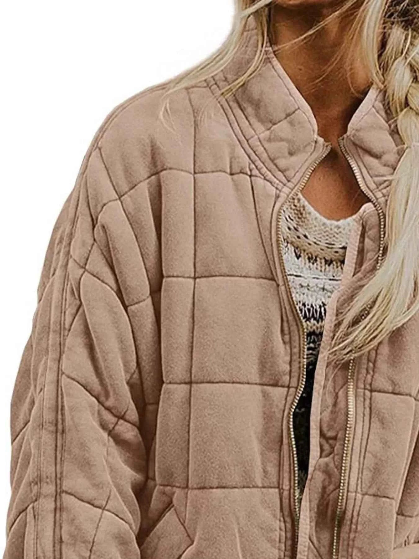 TEEK - Quilted Zip Up Outerwear JACKET TEEK Trend
