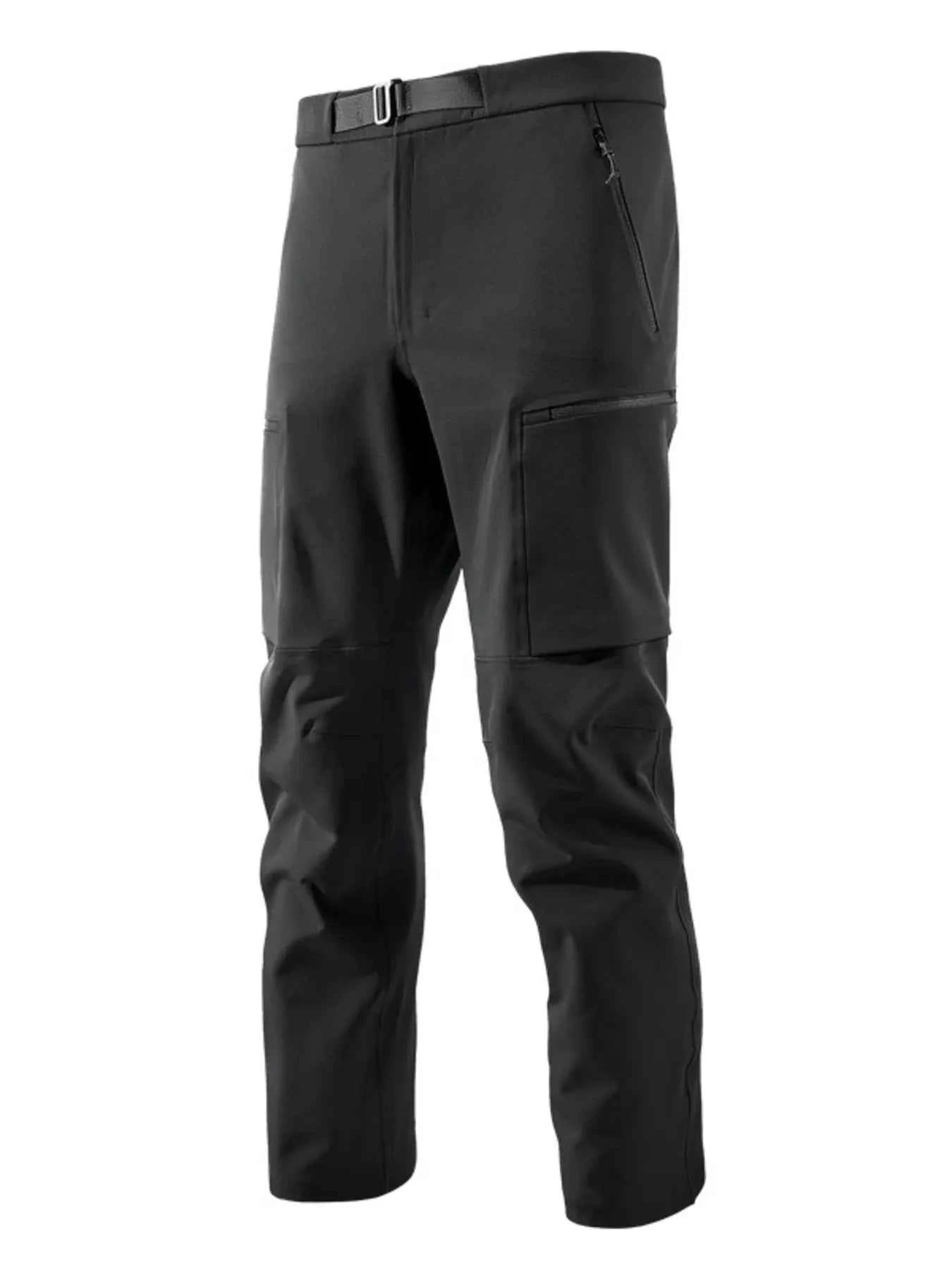 Men's Plus Size Zipper Pocket Pants Trendsi Black M