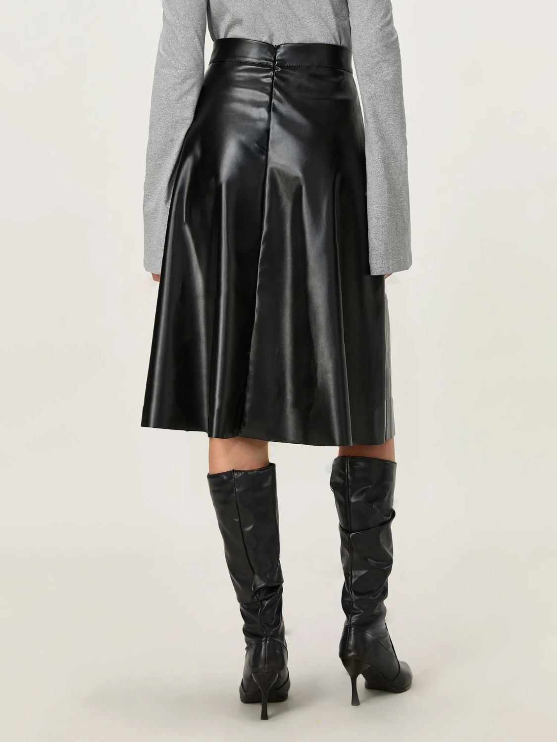 TEEK - High Waist Skirt with Zipper SKIRT TEEK Trend