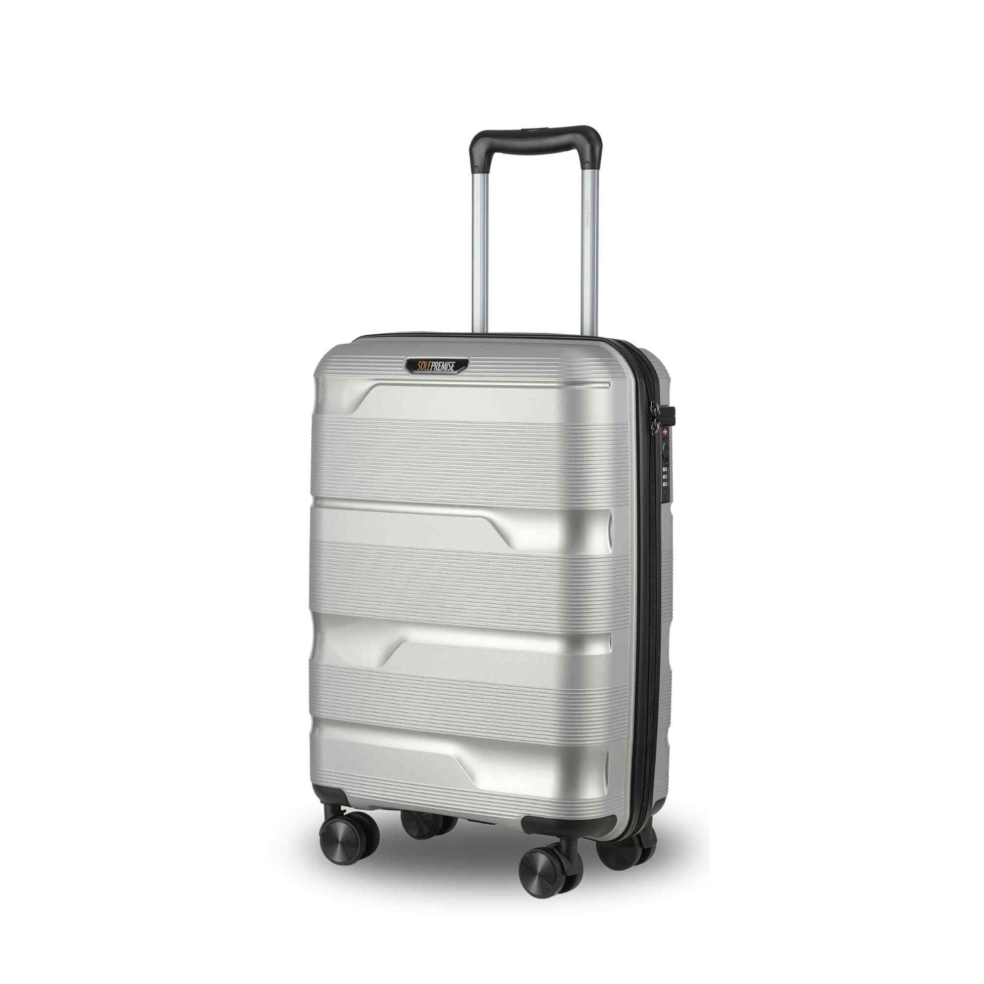 TEEK - 20-inch Silver Carry-On Hardcase Roller Luggage BAG TEEK SP