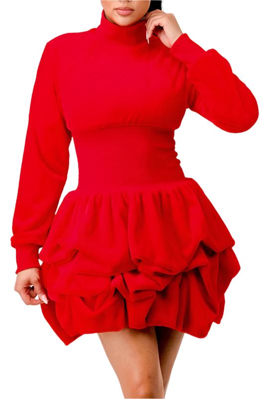 TEEK - Merry Go Around Ruffle Dress DRESS TEEK FG RED S 