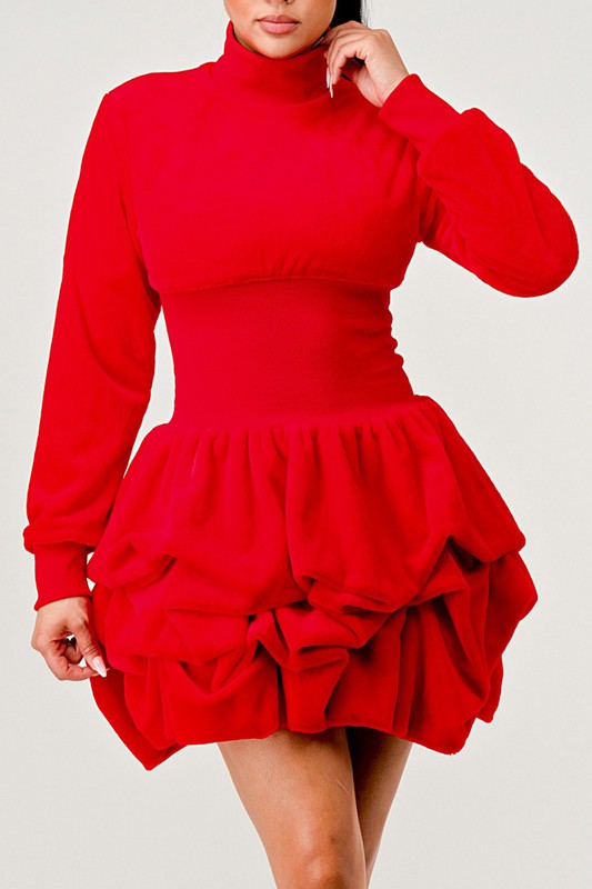 TEEK - Merry Go Around Ruffle Dress DRESS TEEK FG RED S 