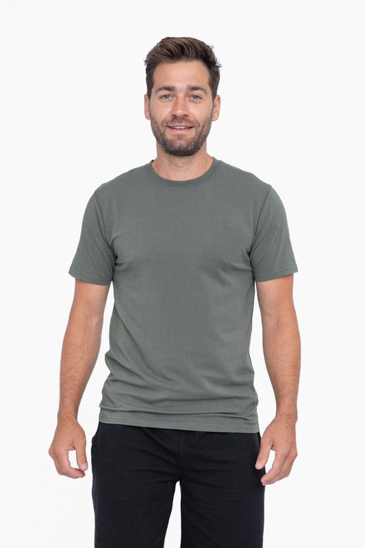 TEEK - Cotton Blend Short Sleeve Tee TOPS TEEK FG DARK SAGE S 