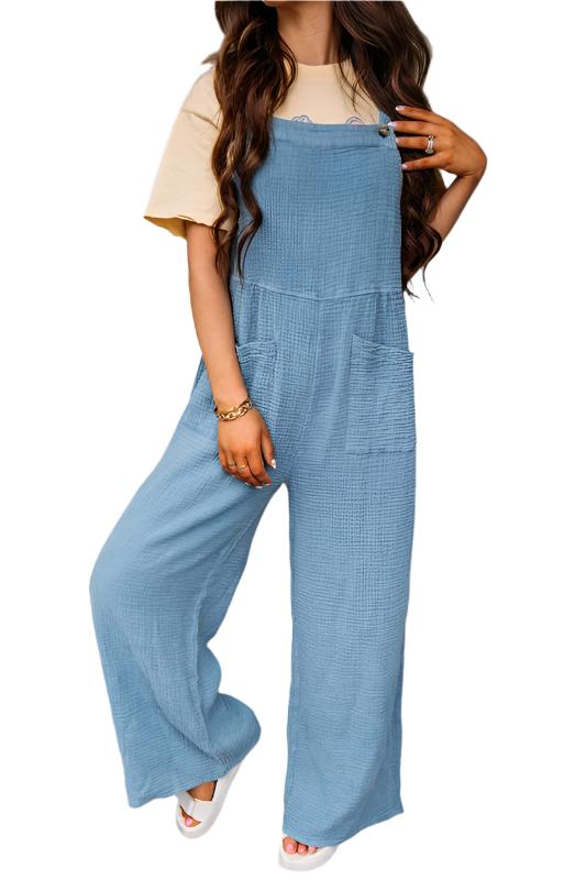 TEEK - Pocketed Casual Overalls OVERALLS TEEK FG Blue S 