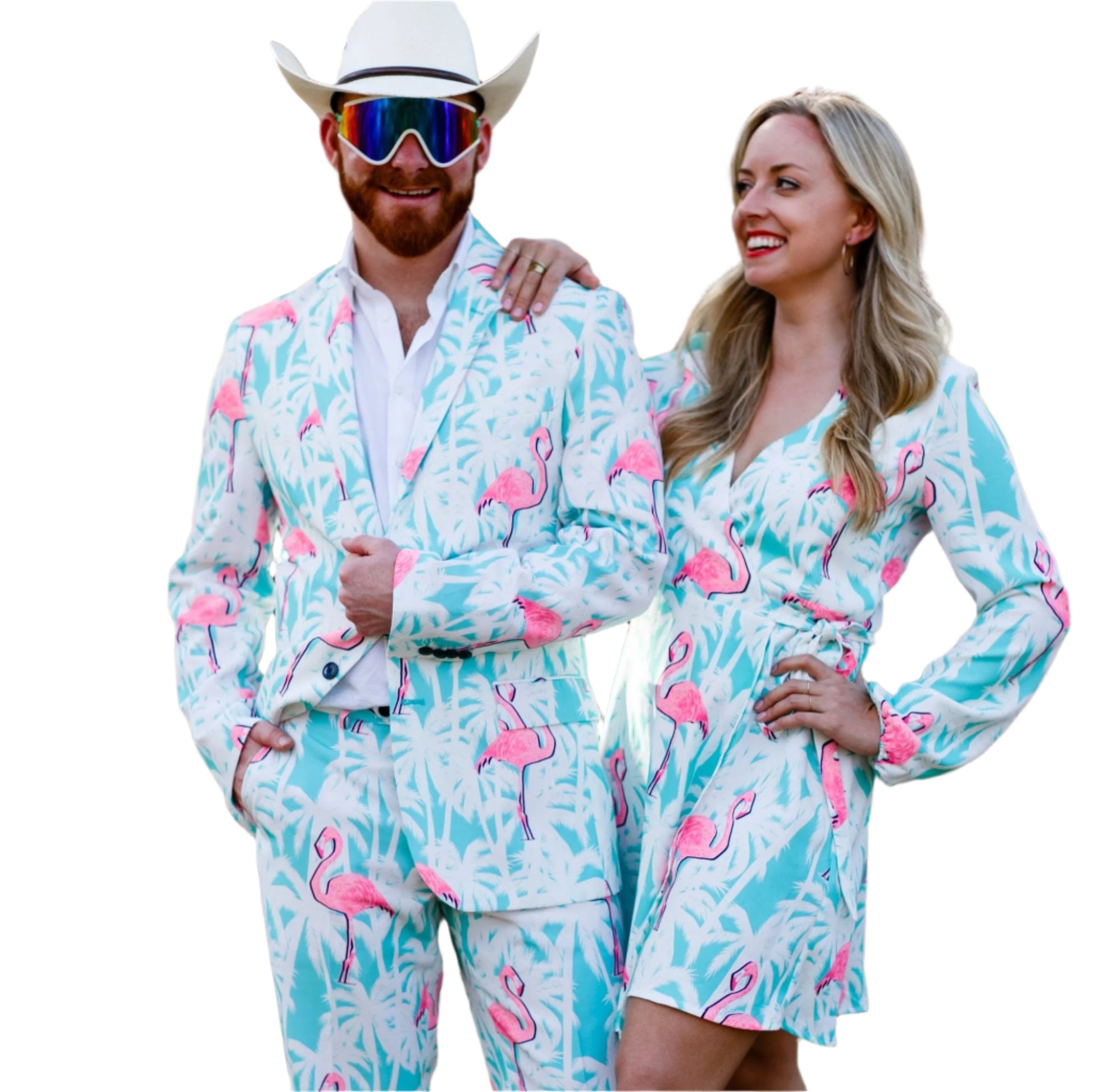 TEEK - El Flamenco | Tropical Flamingo Print Suit SET TEEK SH