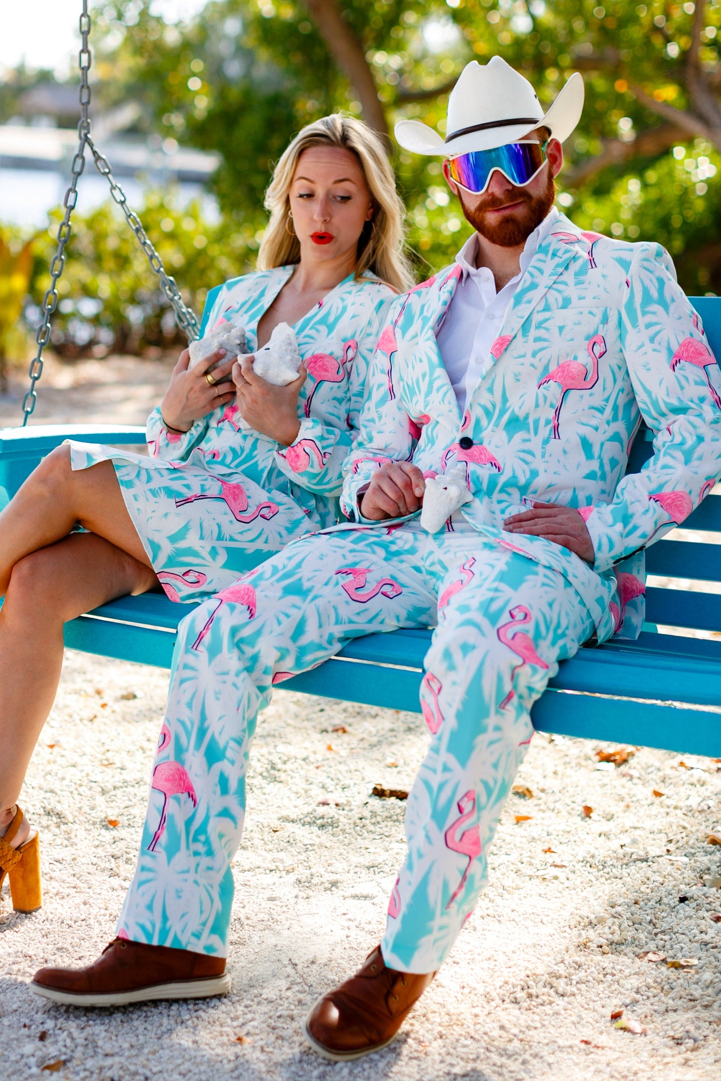 TEEK - El Flamenco | Tropical Flamingo Print Suit SET TEEK SH