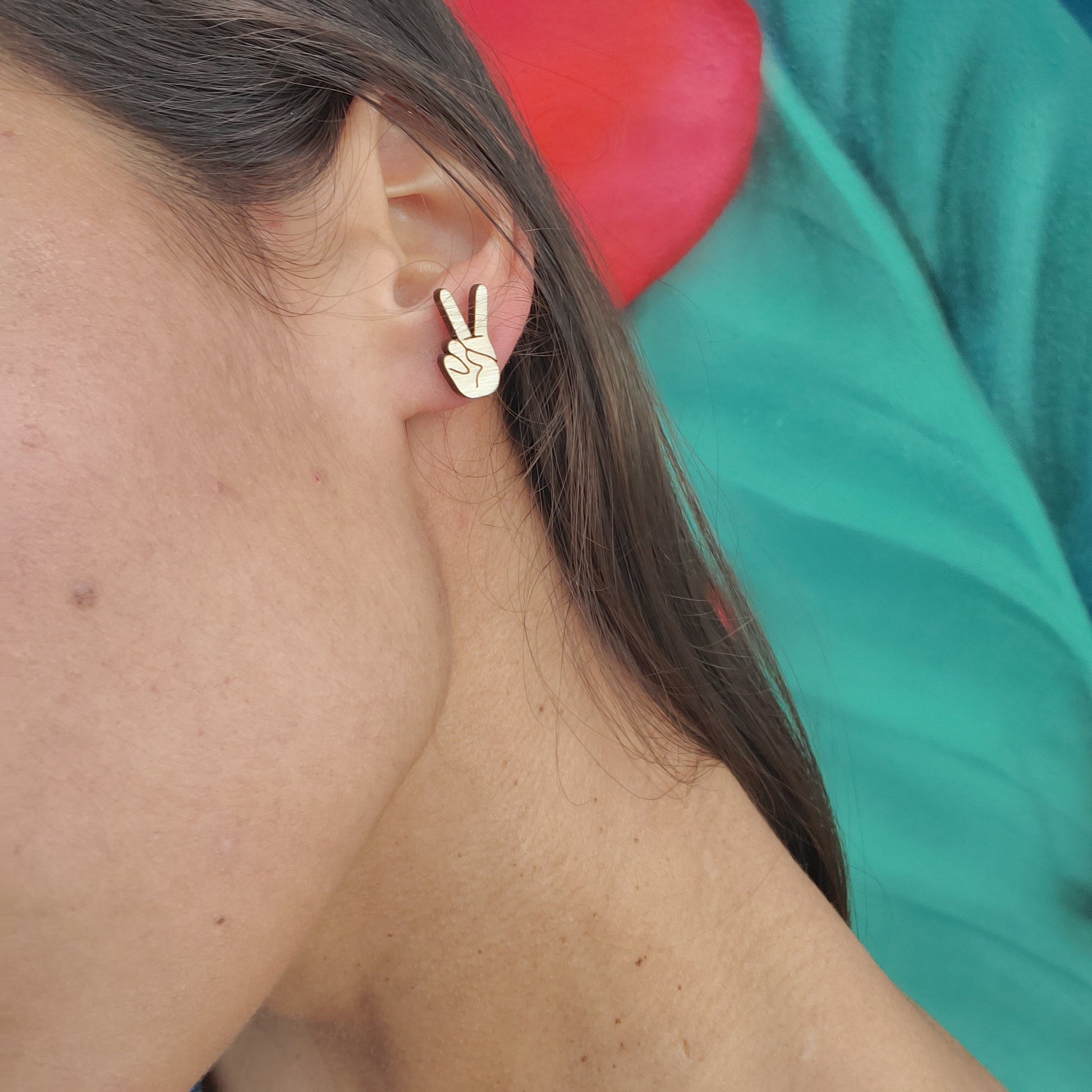 TEEK - Peace Sign Studs JEWELRY TEEK LCM