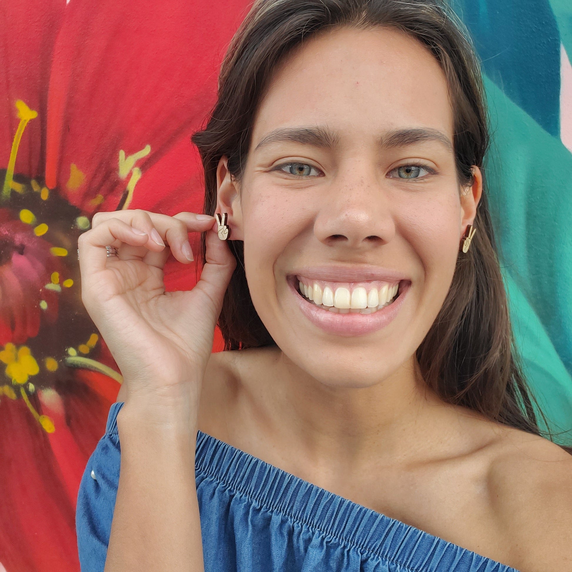 TEEK - Peace Sign Studs JEWELRY TEEK LCM