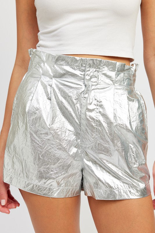 TEEK - PAPERBAG METALLIC SHORTS SHORTS TEEK FG   