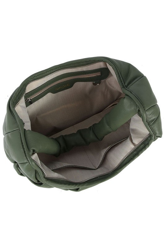 TEEK - Ecostitch Puffy Woven Hobo Shoulder Bag BAG TEEK FG