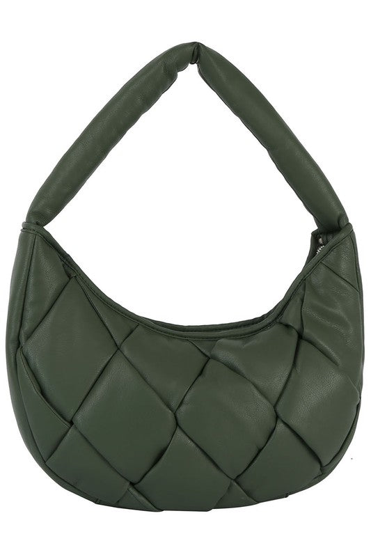 TEEK - Ecostitch Puffy Woven Hobo Shoulder Bag BAG TEEK FG