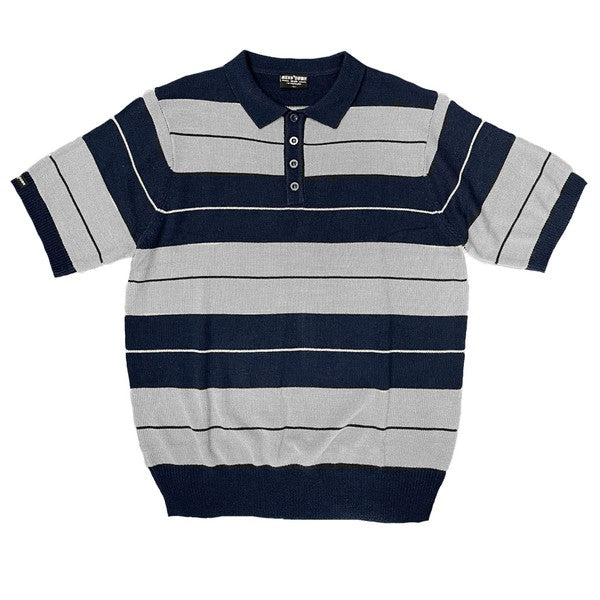 TEEK - CB Shirt Short Sleeve Polo TOPS TEEK FG navy grey S 