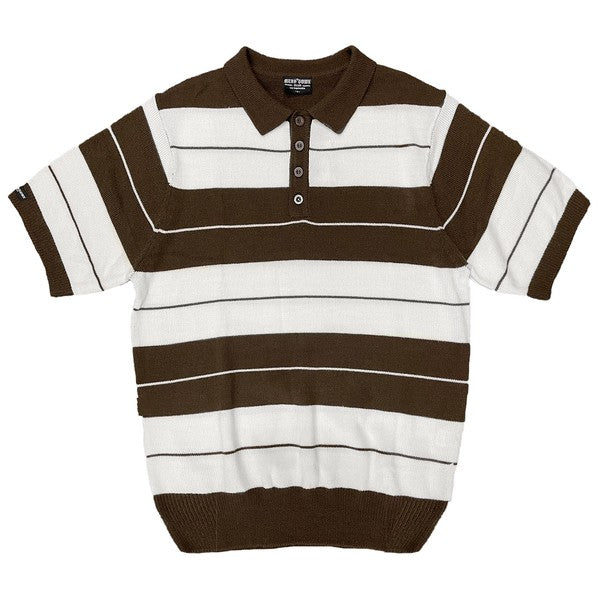 TEEK - CB Shirt Short Sleeve Polo TOPS TEEK FG BROWN WHITE 2XL 